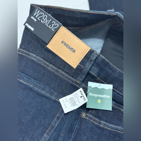 RSQ Men's Skinny Jeans - Dark Blue 29X32 - Picture 5 of 6